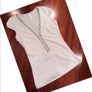 White Top with Rhinestones